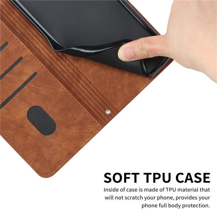 For Xiaomi Redmi Turbo 3 5G / Poco F6 5G Shockproof Case Imprinted PU Leather Wallet Phone Shell