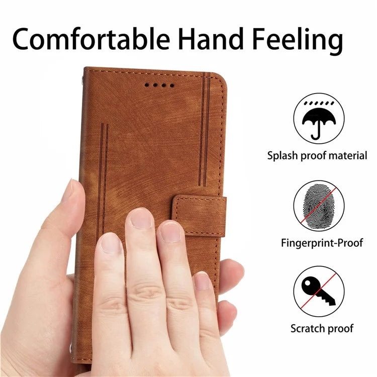 For Xiaomi Redmi Turbo 3 5G / Poco F6 5G Shockproof Case Imprinted PU Leather Wallet Phone Shell