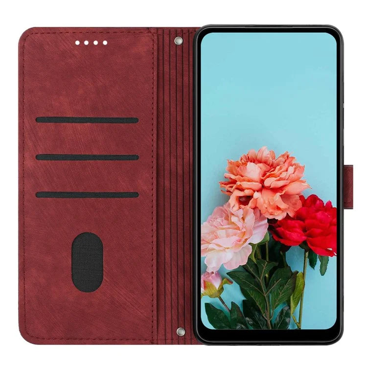 For Xiaomi Redmi Turbo 3 5G / Poco F6 5G Shockproof Case Imprinted PU Leather Wallet Phone Shell