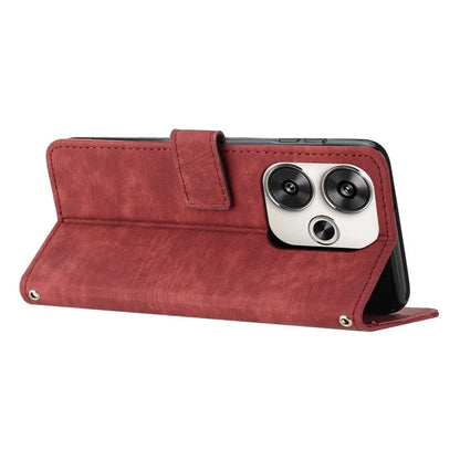 For Xiaomi Redmi Turbo 3 5G / Poco F6 5G Shockproof Case Imprinted PU Leather Wallet Phone Shell