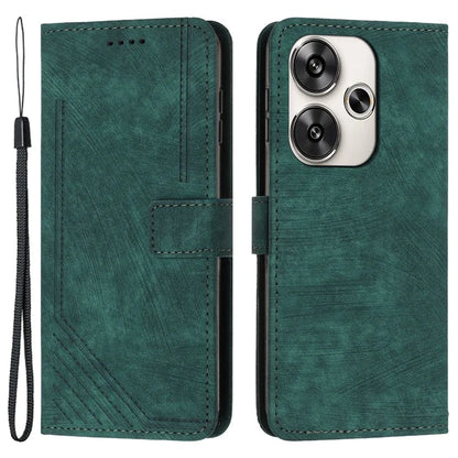 For Xiaomi Redmi Turbo 3 5G / Poco F6 5G Shockproof Case Imprinted PU Leather Wallet Phone Shell