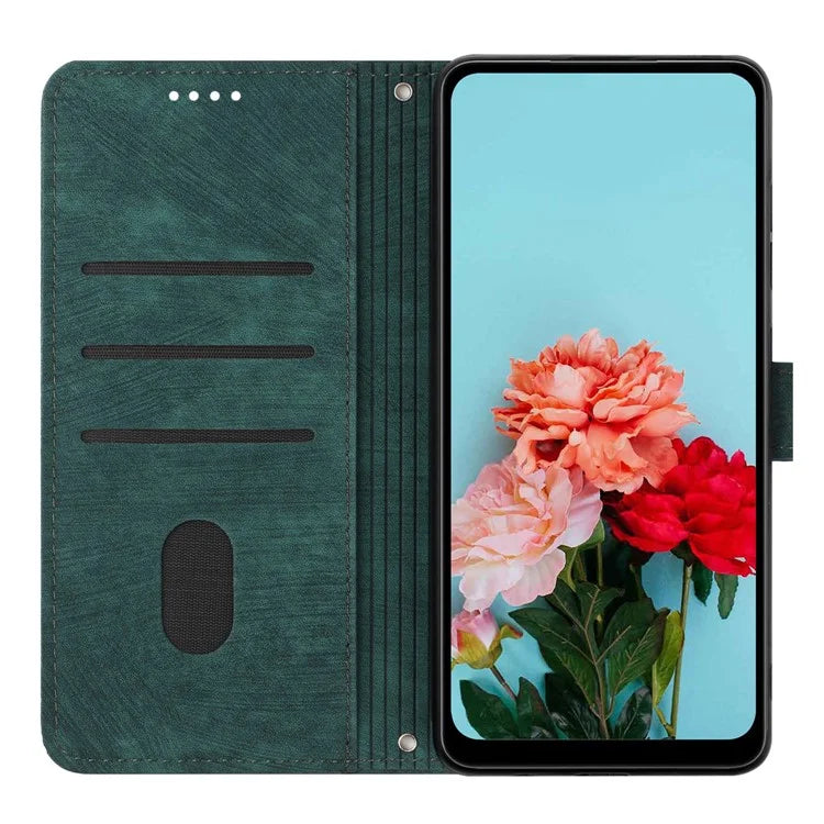 For Xiaomi Redmi Turbo 3 5G / Poco F6 5G Shockproof Case Imprinted PU Leather Wallet Phone Shell