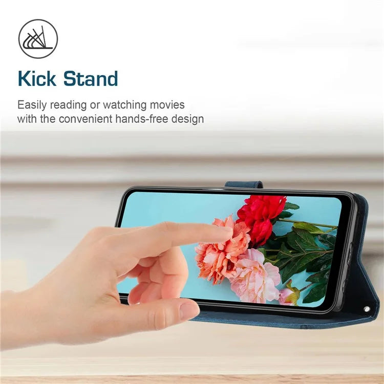 For Xiaomi Redmi Turbo 3 5G / Poco F6 5G Shockproof Case Imprinted PU Leather Wallet Phone Shell