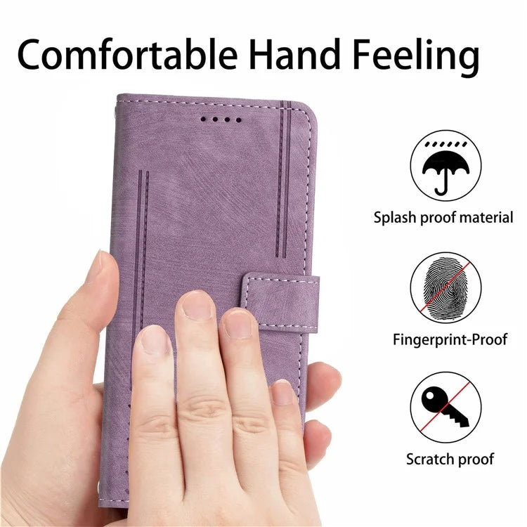 For Xiaomi Redmi Turbo 3 5G / Poco F6 5G Shockproof Case Imprinted PU Leather Wallet Phone Shell