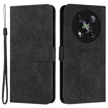For itel RS4 4G Phone Case Love Heart Imprinted Skin-Touch PU Leather Stand Shell