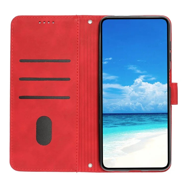 For Motorola Edge 50 Pro 5G Case Scratch Resistant PU Leather Stand Phone Shell