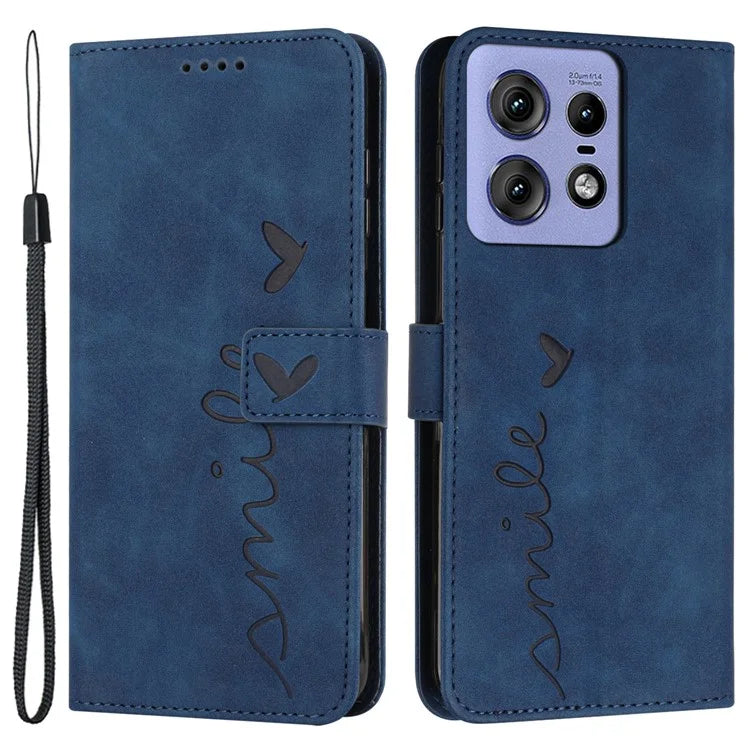 For Motorola Edge 50 Pro 5G Case Scratch Resistant PU Leather Stand Phone Shell