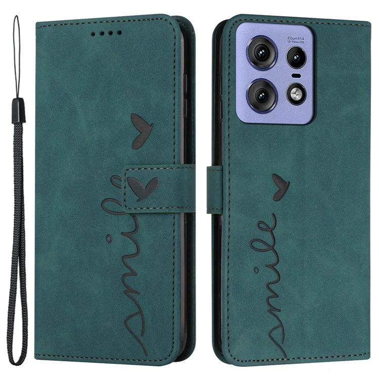For Motorola Edge 50 Pro 5G Case Scratch Resistant PU Leather Stand Phone Shell