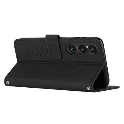 For Sony Xperia 1 VI Phone Case Magnetic Clasp PU Leather Phone Shell with Stand