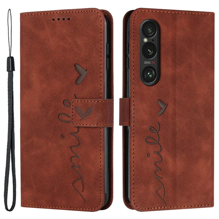 For Sony Xperia 1 VI Phone Case Magnetic Clasp PU Leather Phone Shell with Stand