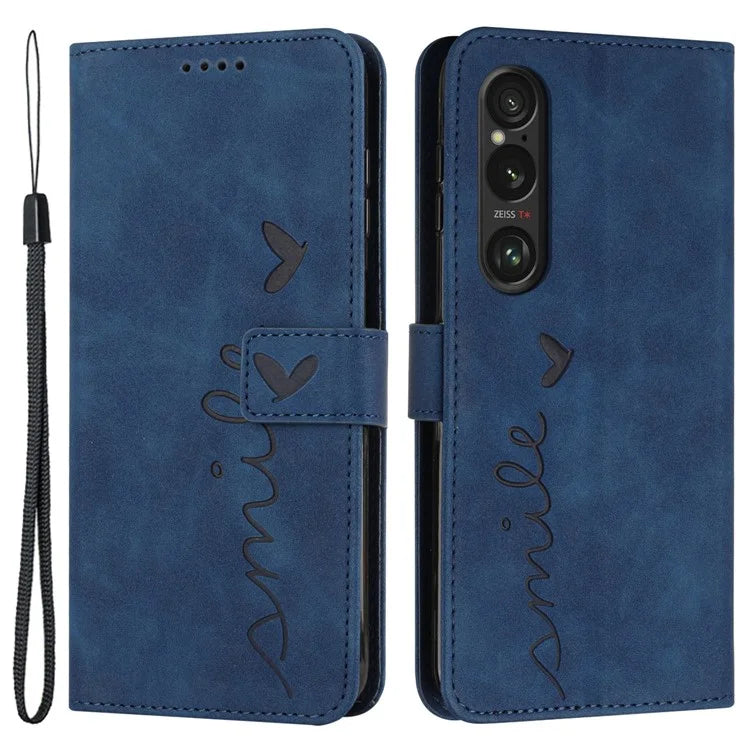 For Sony Xperia 1 VI Phone Case Magnetic Clasp PU Leather Phone Shell with Stand