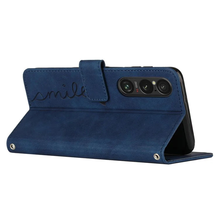 For Sony Xperia 1 VI Phone Case Magnetic Clasp PU Leather Phone Shell with Stand