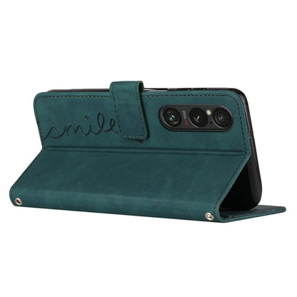 For Sony Xperia 1 VI Phone Case Magnetic Clasp PU Leather Phone Shell with Stand