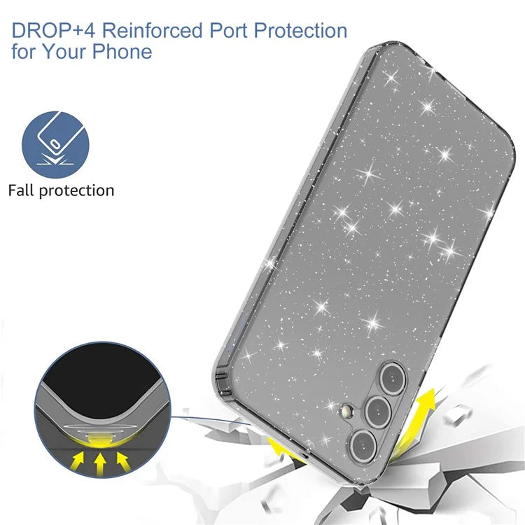 For Samsung Galaxy A15 5G Case Shockproof Glitter TPU Phone Cover