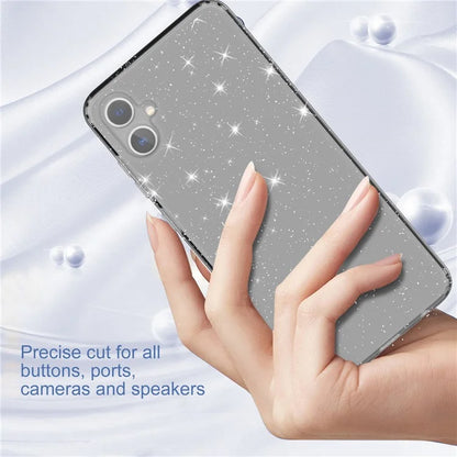 For Samsung Galaxy A05 4G Case Soft TPU Phone Cover Glitter Clear Sparkly