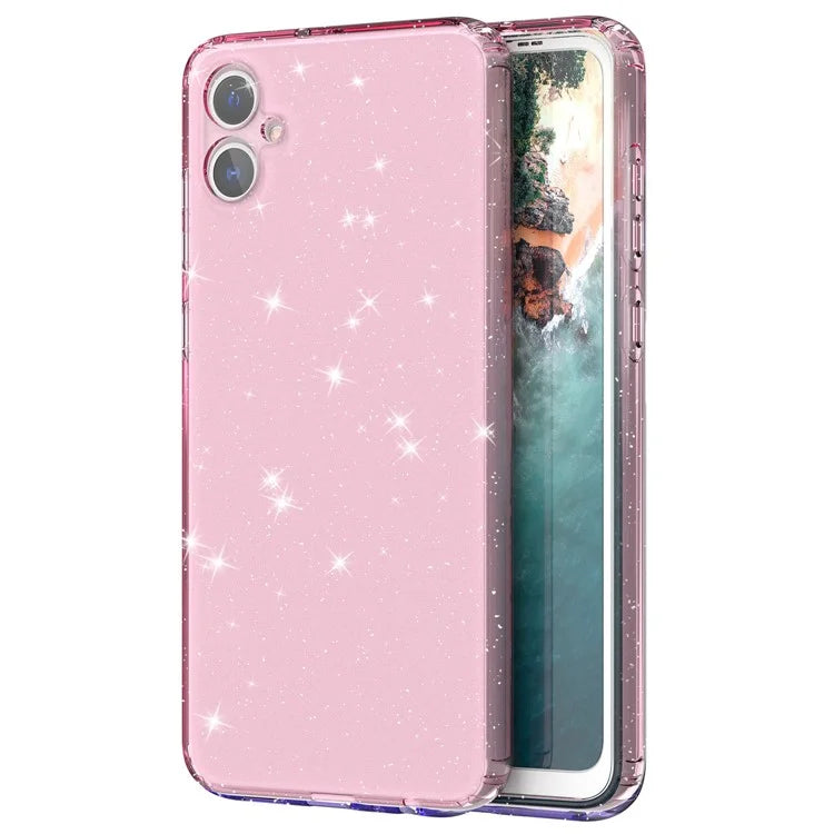For Samsung Galaxy A05 4G Case Soft TPU Phone Cover Glitter Clear Sparkly