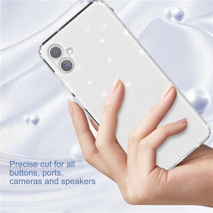 For Samsung Galaxy A05 4G Case Soft TPU Phone Cover Glitter Clear Sparkly