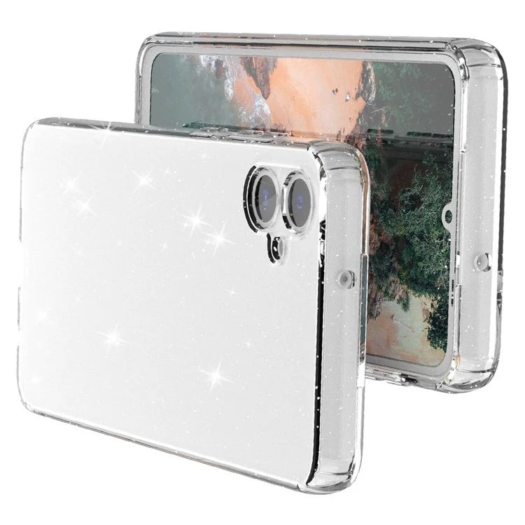 For Samsung Galaxy A05 4G Case Soft TPU Phone Cover Glitter Clear Sparkly