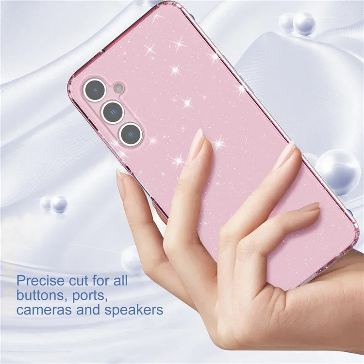For Samsung Galaxy A05s 4G Case Bling Sparkle TPU Phone Cover Pink