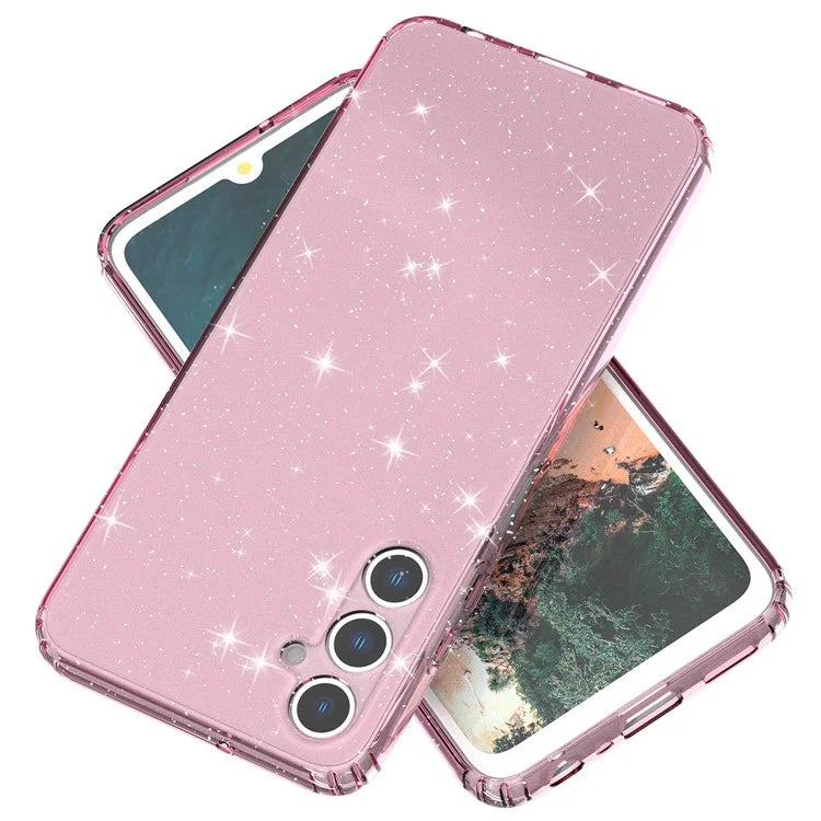 For Samsung Galaxy A05s 4G Case Bling Sparkle TPU Phone Cover Pink