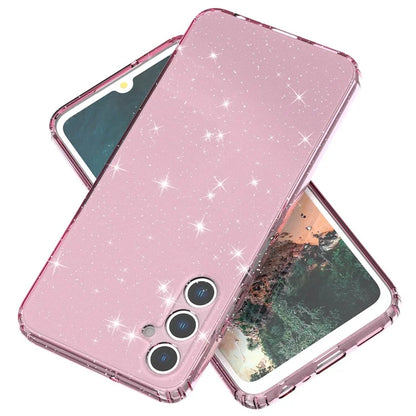 For Samsung Galaxy A05s 4G Case Bling Sparkle TPU Phone Cover Pink