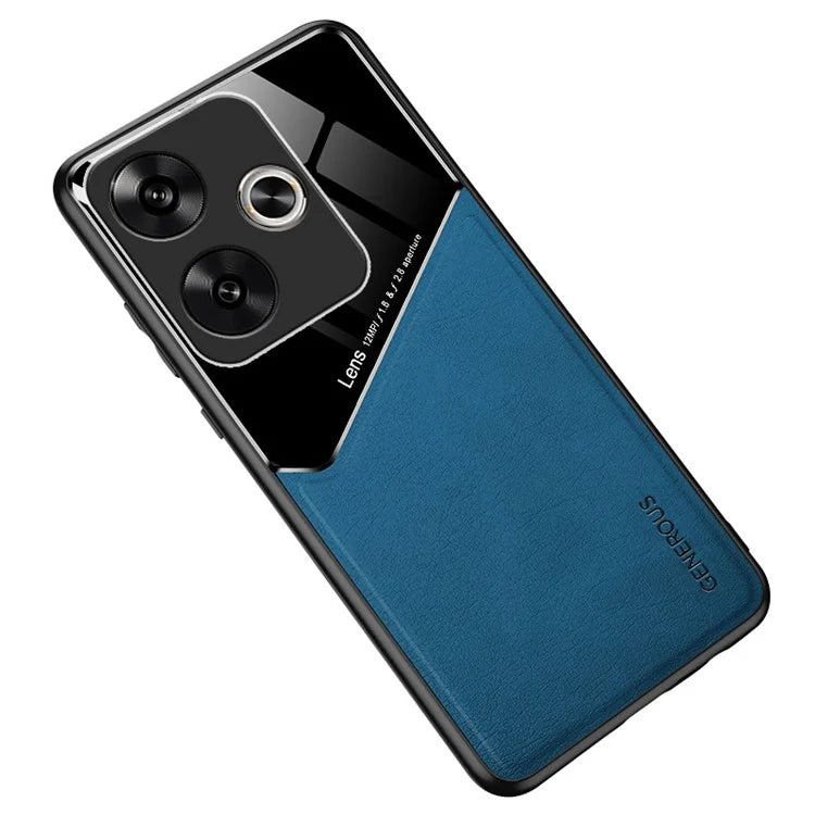 For Xiaomi Redmi Turbo 3 5G / Poco F6 5G PU+TPU+PC Cell Phone Cover Support Magnetic Car Mount