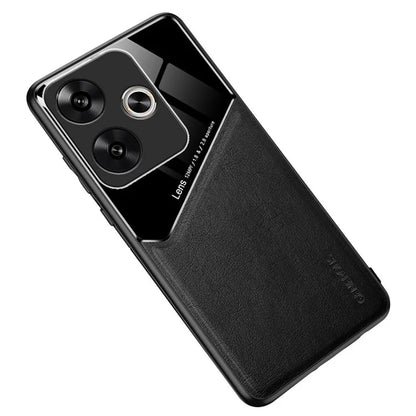 For Xiaomi Redmi Turbo 3 5G / Poco F6 5G PU+TPU+PC Cell Phone Cover Support Magnetic Car Mount