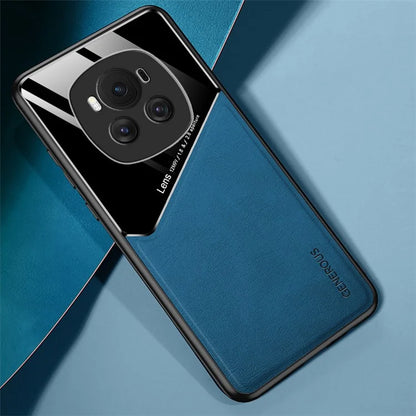 For Honor Magic6 5G PU+TPU+PC Cell Phone Cover Support Magnetic Car Mount
