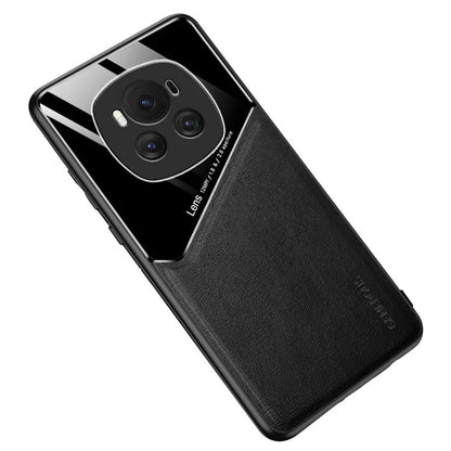For Honor Magic6 5G PU+TPU+PC Cell Phone Cover Support Magnetic Car Mount