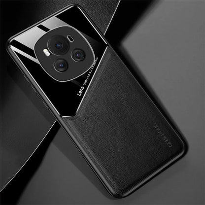 For Honor Magic6 5G PU+TPU+PC Cell Phone Cover Support Magnetic Car Mount