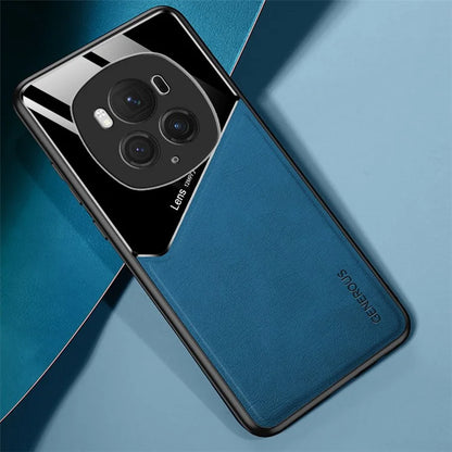 For Honor Magic6 Pro 5G Back Cover PU+TPU+PC Cell Phone Case Support Magnetic Car Mount