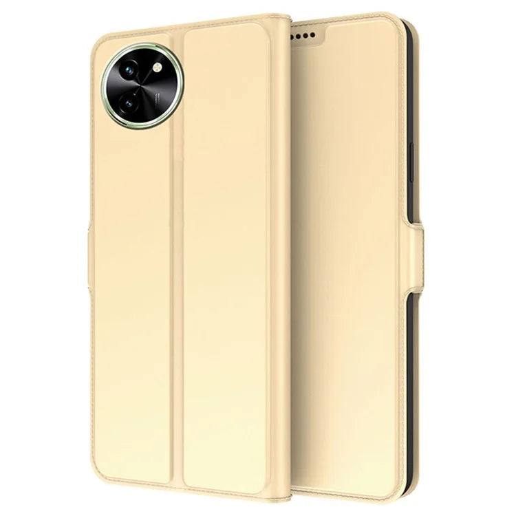 For vivo T3x Case Stand Slip Leather Phone Cover with Card Slots