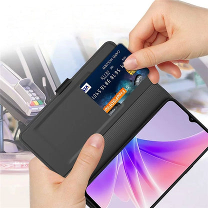 For vivo iQOO Z9x 5G Case Card Slots Stand Phone Leather Cover Dual Magnetic Clasps