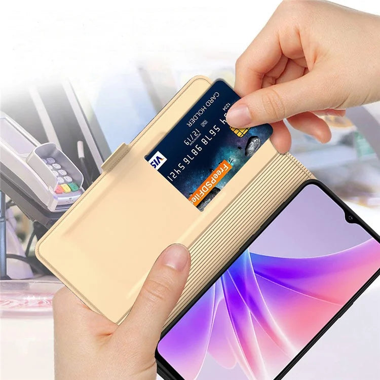 For vivo iQOO Z9x 5G Case Card Slots Stand Phone Leather Cover Dual Magnetic Clasps