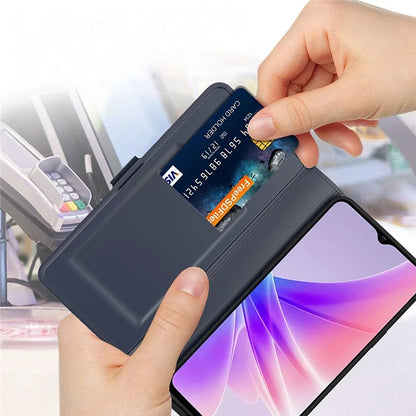 For vivo iQOO Z9x 5G Case Card Slots Stand Phone Leather Cover Dual Magnetic Clasps