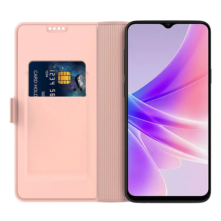 For vivo iQOO Z9x 5G Case Card Slots Stand Phone Leather Cover Dual Magnetic Clasps