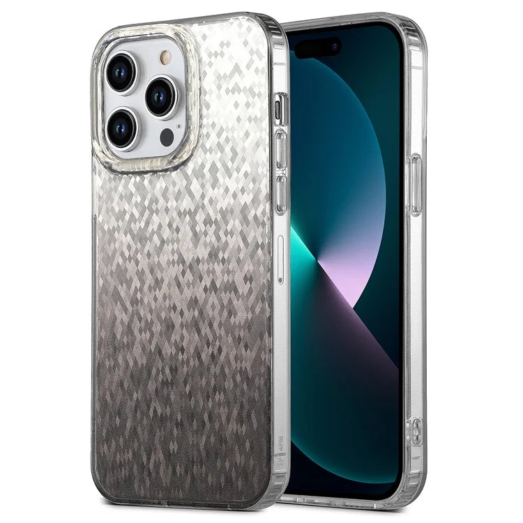 For iPhone 14 Pro Shockproof Case Dual Side IMD PC+TPU Phone Cover