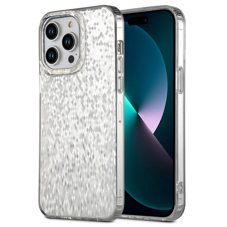 For iPhone 14 Pro Shockproof Case Dual Side IMD PC+TPU Phone Cover