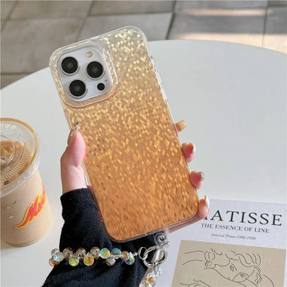 For iPhone 14 Pro Max Shockproof Case Dual Side IMD PC+TPU Phone Cover with Strap
