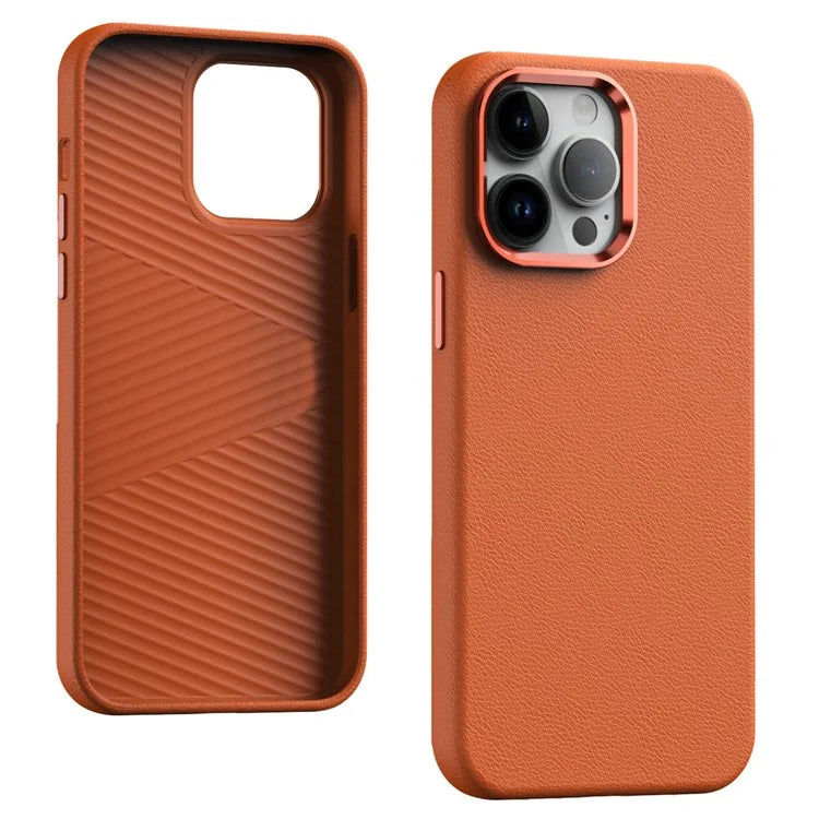 For iPhone 14 Pro Max Case PU Leather Back Hard PC Phone Cover