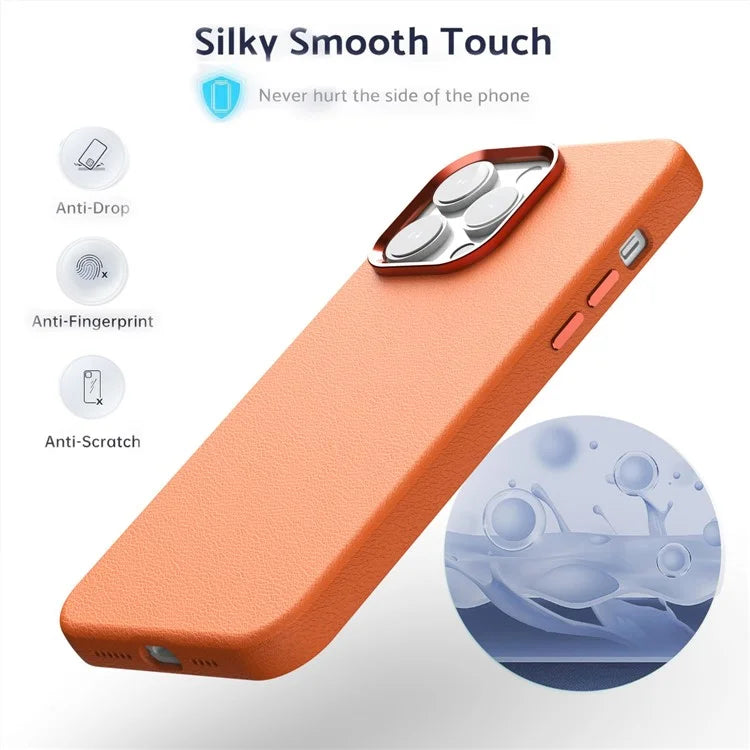 For iPhone 14 Pro Max Case PU Leather Back Hard PC Phone Cover