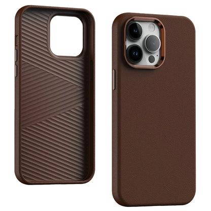 For iPhone 14 Pro Max Case PU Leather Back Hard PC Phone Cover