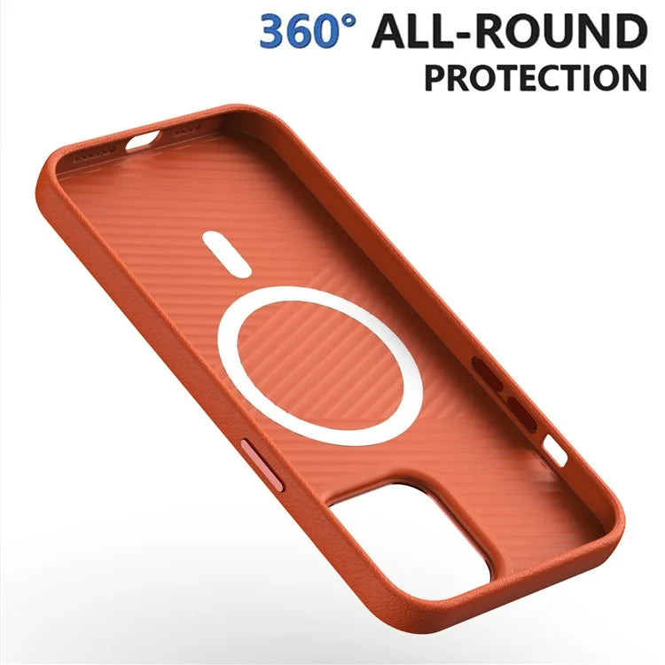 For iPhone 14 Pro Case Military Grade PC+PU Slim Phone Cover Compatible with MagSafe