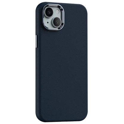For iPhone 14 Plus Case Anti-Scratch PC+PU Leather Phone Cover Compatible with MagSafe