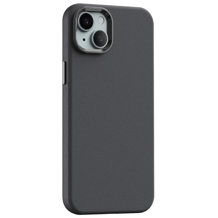 For iPhone 14 Plus Case Anti-Scratch PC+PU Leather Phone Cover Compatible with MagSafe