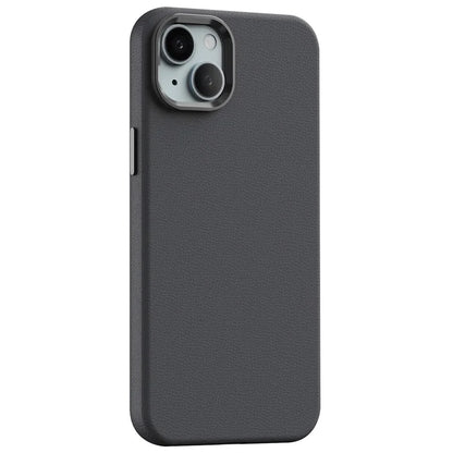 For iPhone 14 Plus Case Anti-Scratch PC+PU Leather Phone Cover Compatible with MagSafe