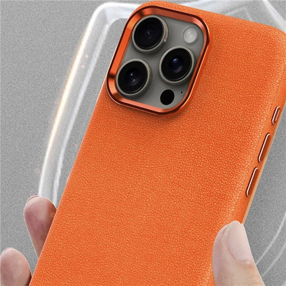 For iPhone 15 Pro Cases PC+PU Leather Anti-Drop Magnetic Mobile Phone Covers