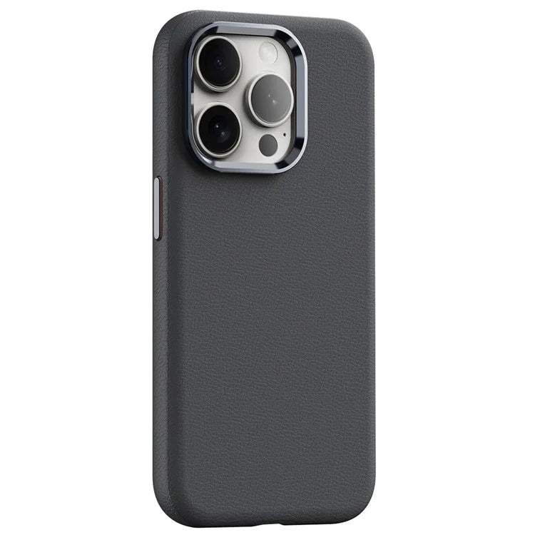 For iPhone 15 Pro Cases PC+PU Leather Anti-Drop Magnetic Mobile Phone Covers