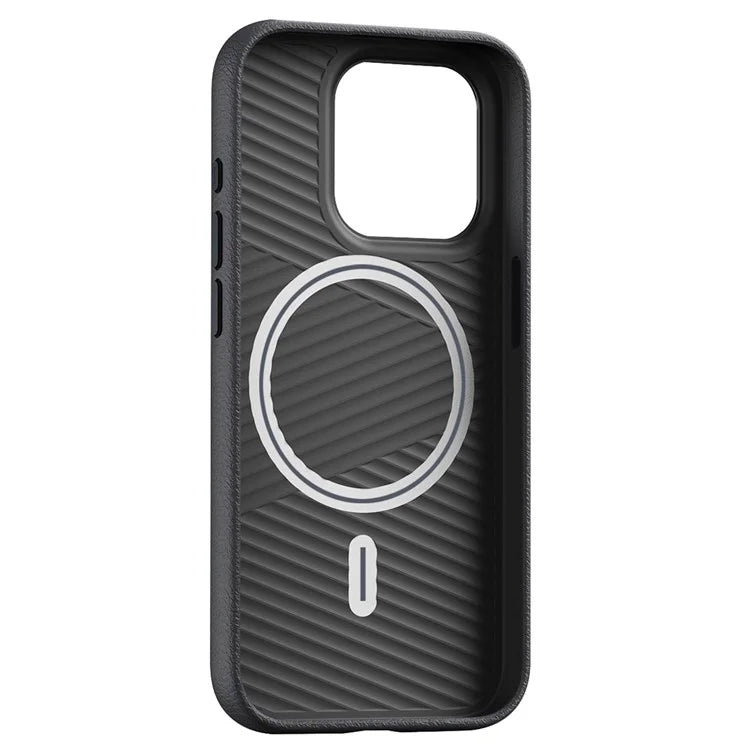 For iPhone 15 Pro Cases PC+PU Leather Anti-Drop Magnetic Mobile Phone Covers