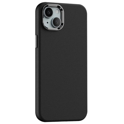 For iPhone 15 Plus Case PC+PU Leather Anti-Drop Phone Cover Compatible with MagSafe